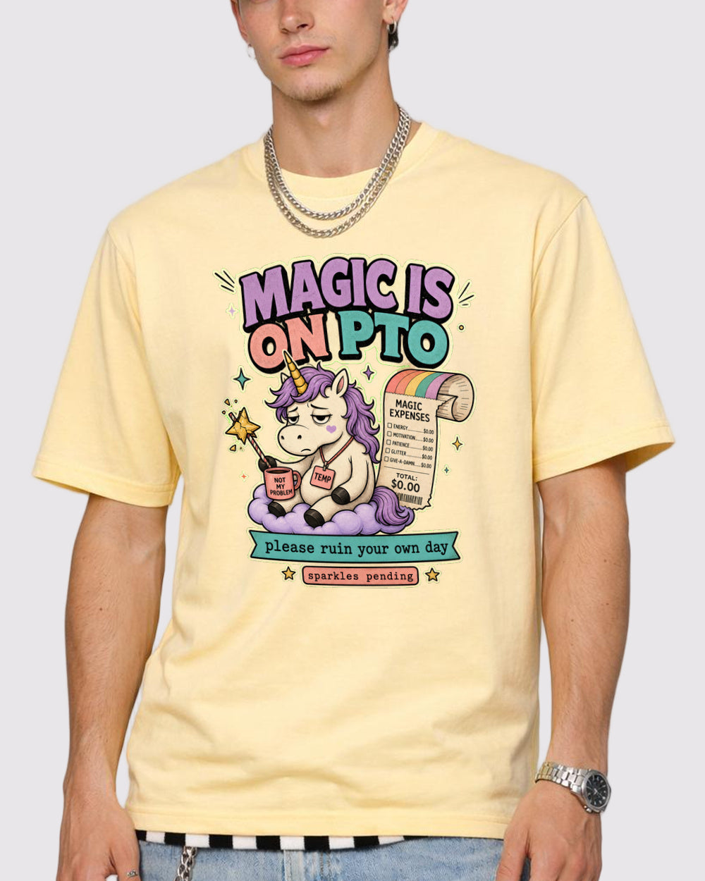 Magic Is On PTO Unicorn Graphic T-Shirt