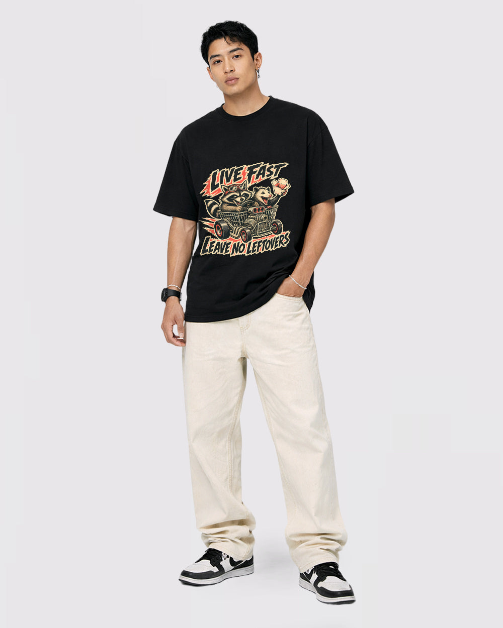 Live Fast Possum Graphic T-Shirt