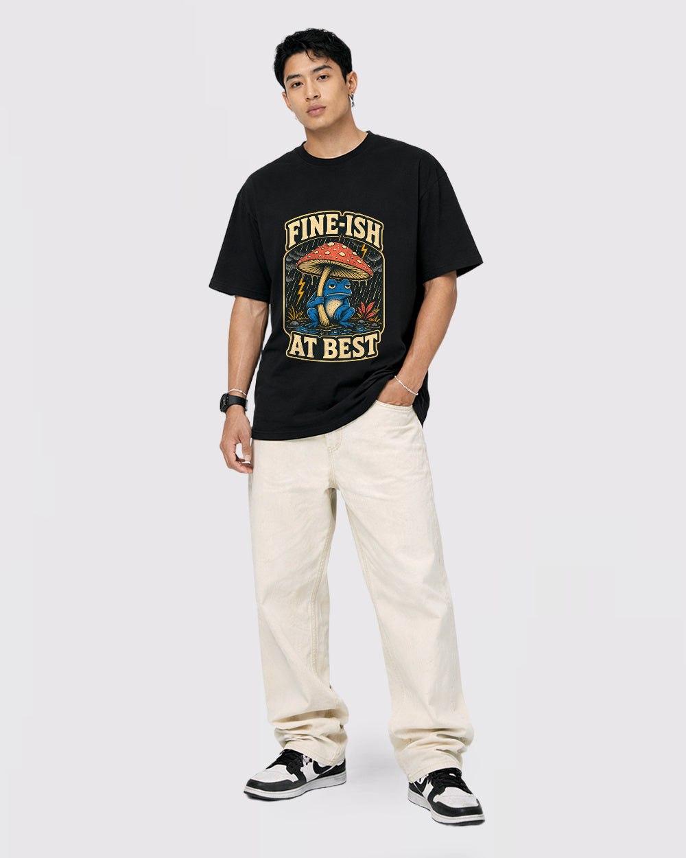 Fine-ish Frog Graphic T-Shirt