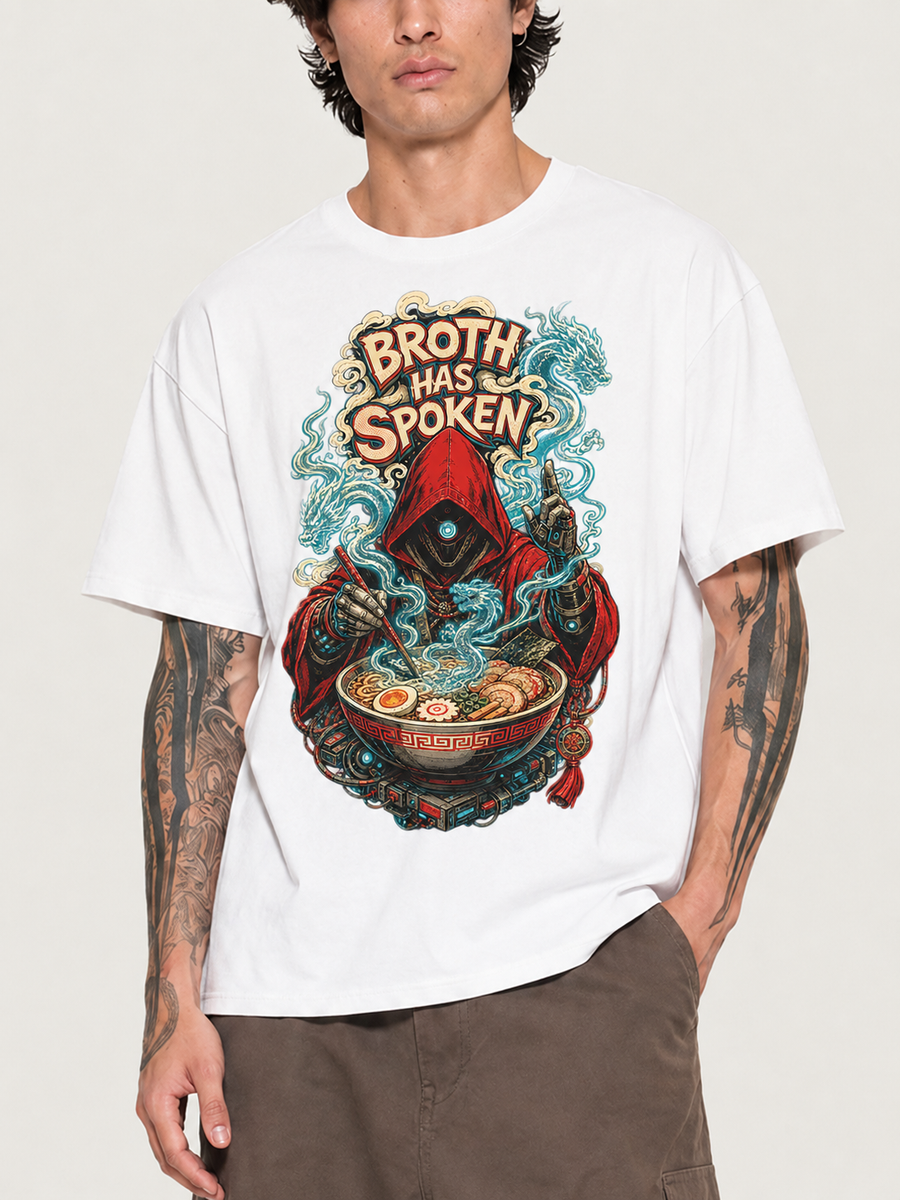 Broth Has Spoken Dark Graphic T-Shirt