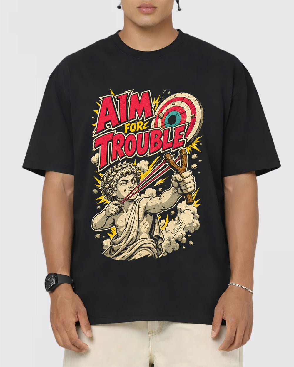 Aim Fore Trouble Sports Graphic T-Shirt, primary front view, image 1