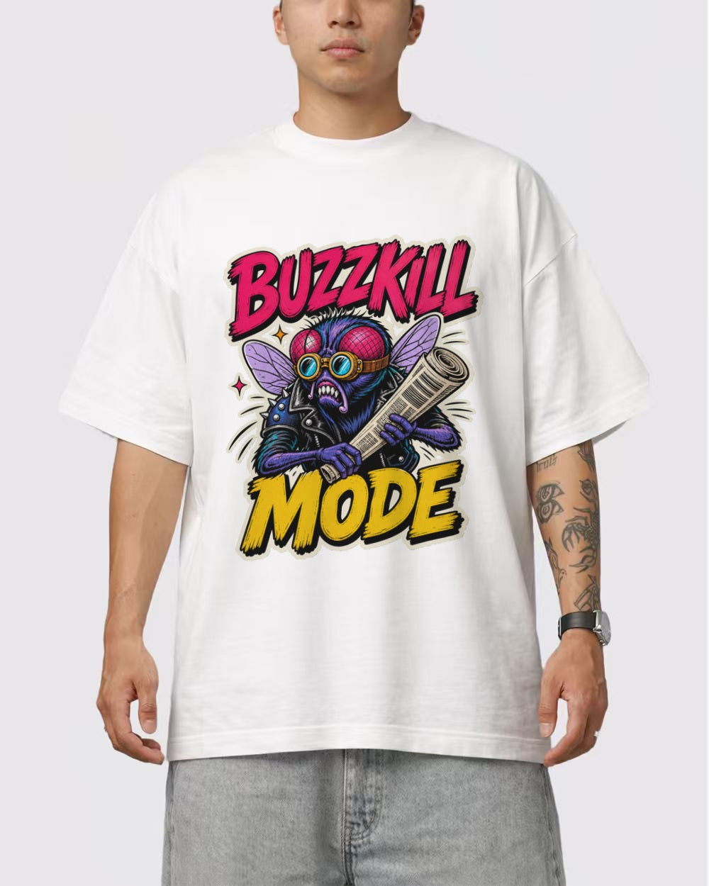 Buzzkill Mode Gaming Graphic T-Shirt, primary front view, image 1