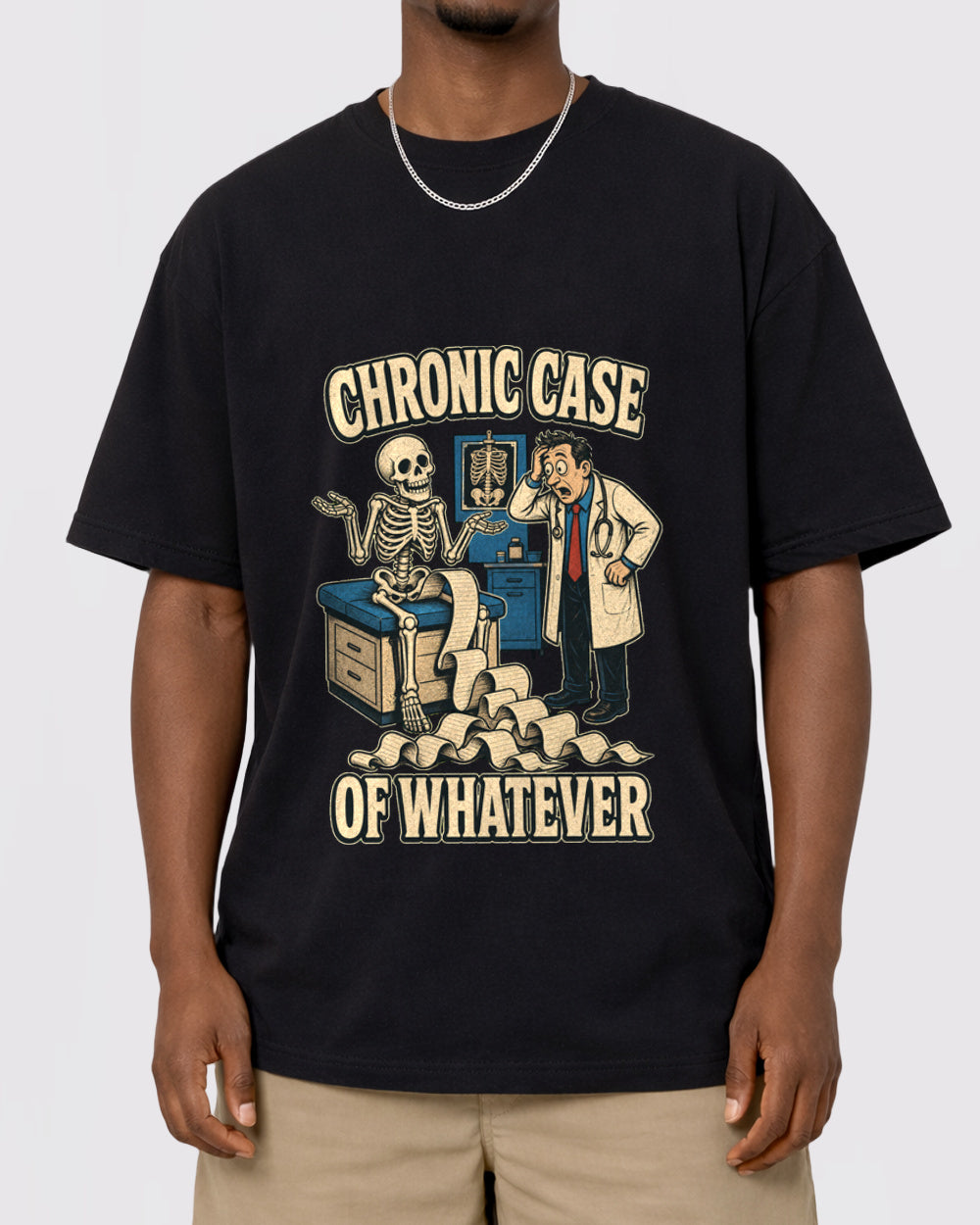 Chronic Case of Whatever Dark Graphic T-Shirt, primary front view, image 1