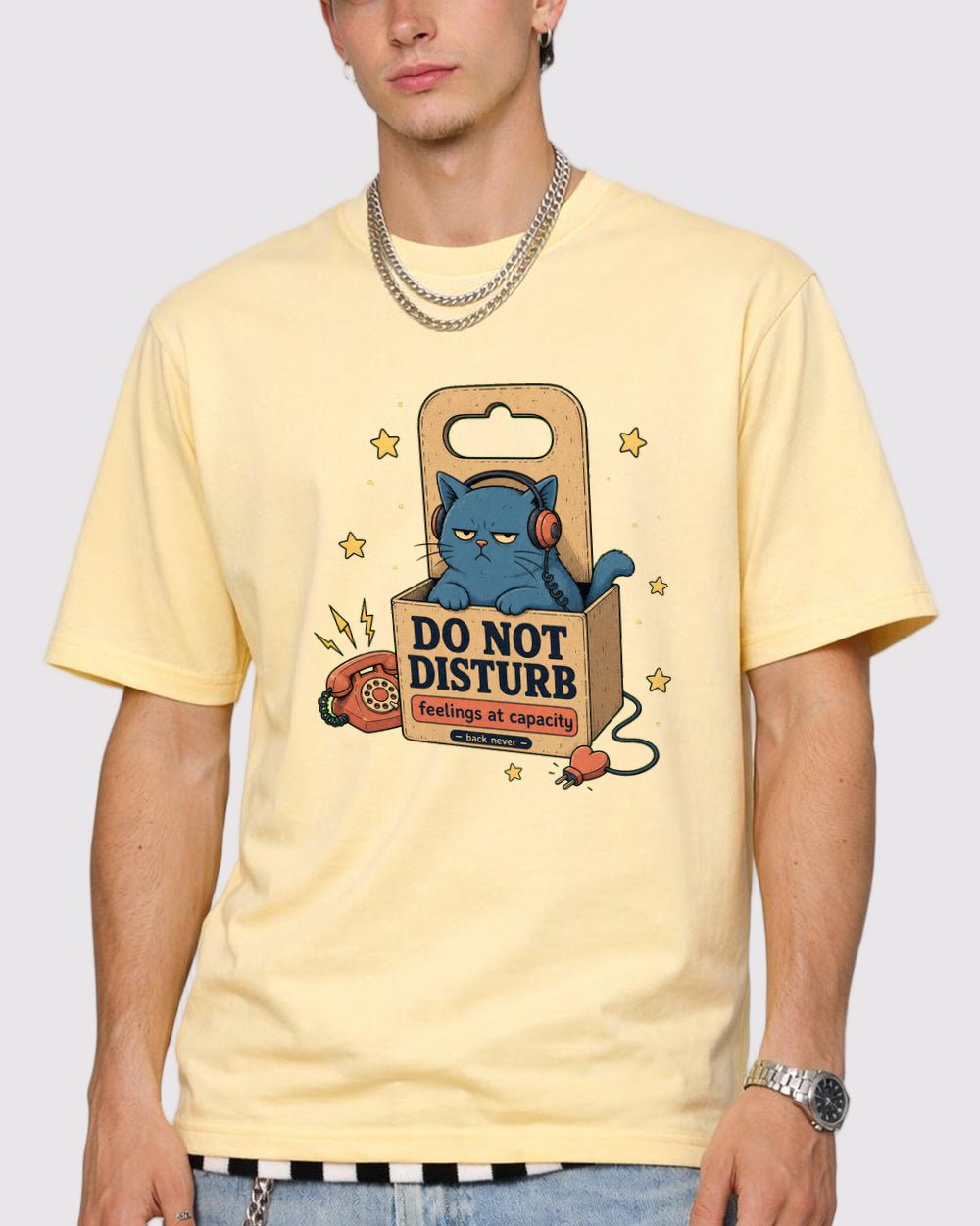 Do Not Disturb Animal Graphic T-Shirt, primary front view, image 1