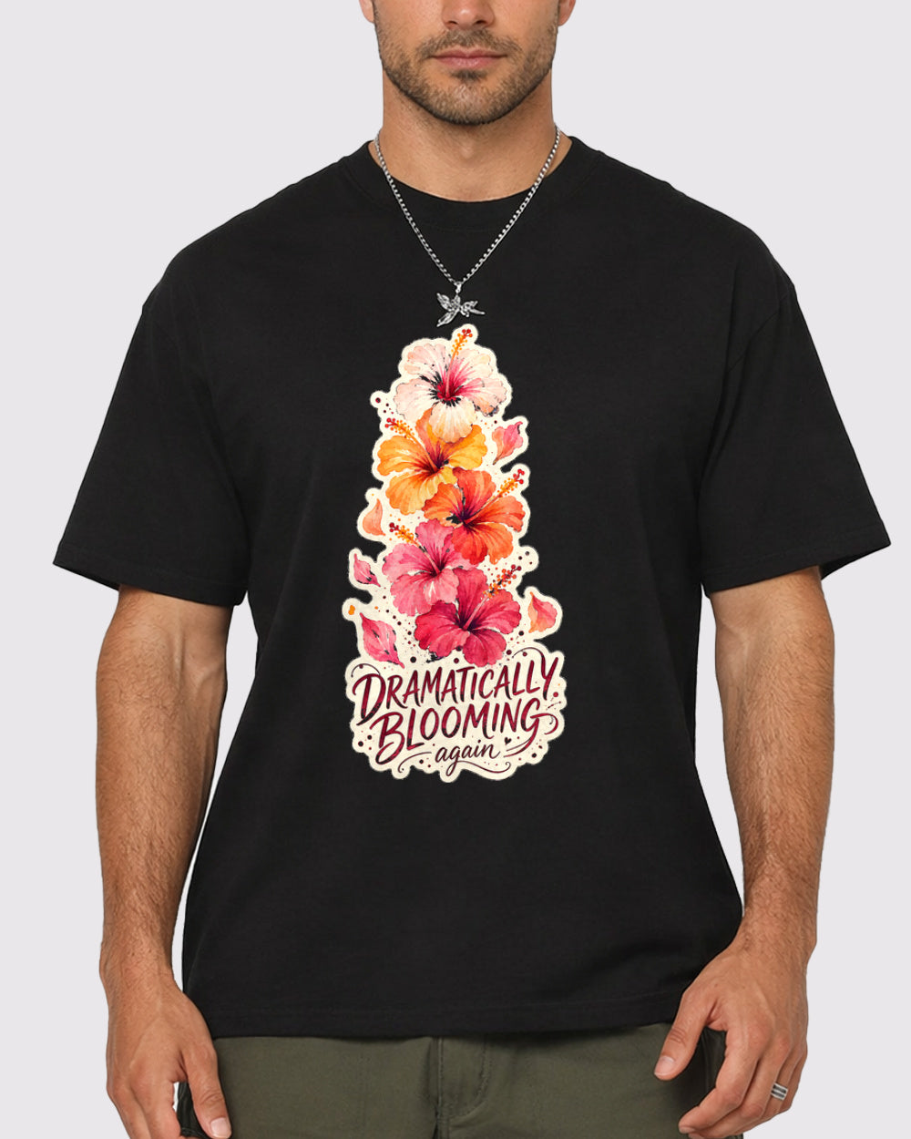 Dramatically Blooming Nature Graphic T-Shirt, primary front view, image 1