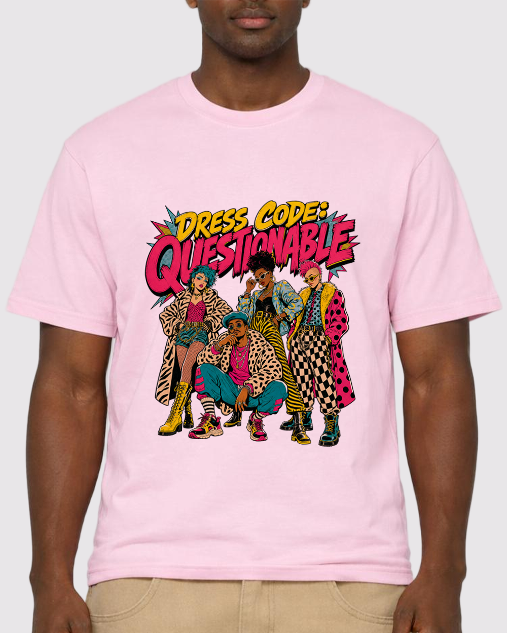 Dress Code Questionable Retro Graphic T-Shirt, primary front view, image 1