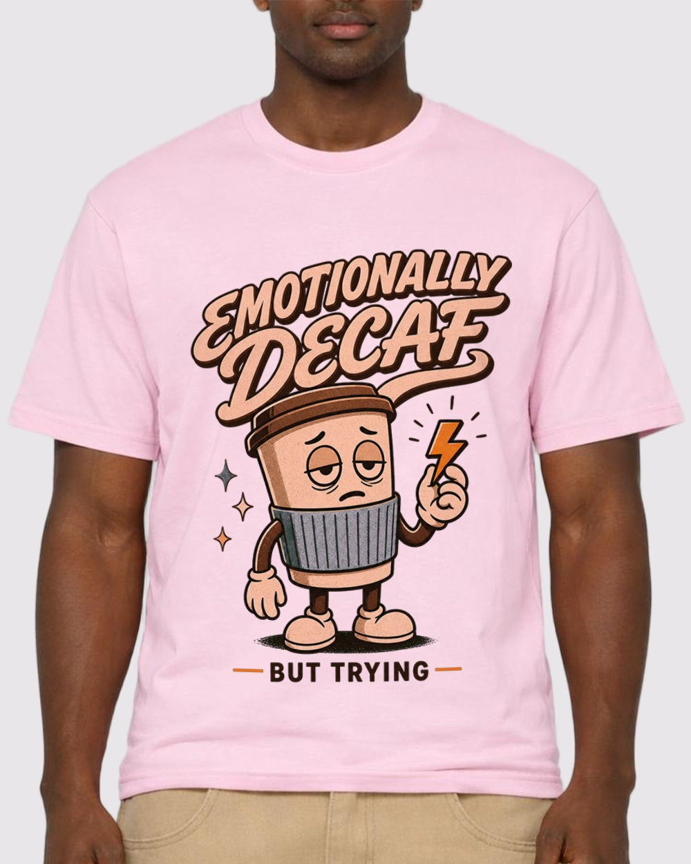 White Emotionally Dehydrated Graphic T-Shirt primary front view 1 image
