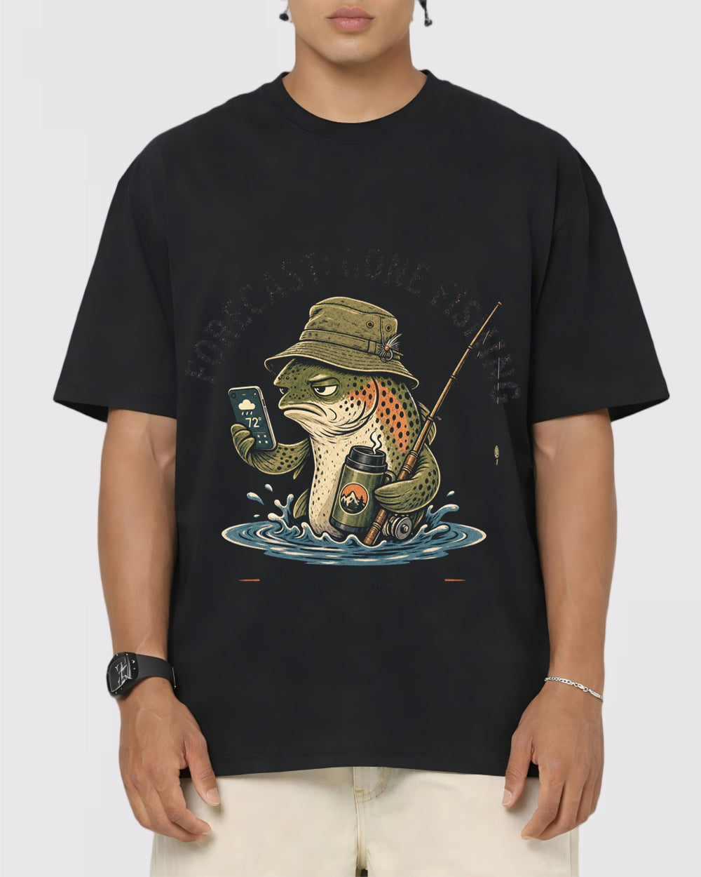 Forecast Meetings Look Cloudy Sports Graphic T-Shirt, primary front view, image 1