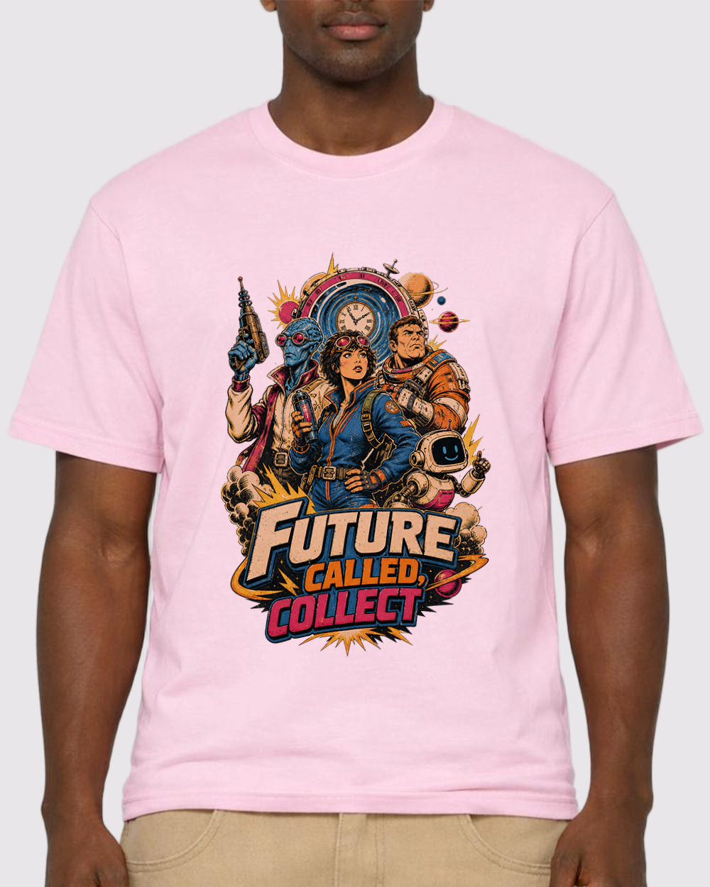 Future Called Collect Retro Graphic T-Shirt, primary front view, image 1