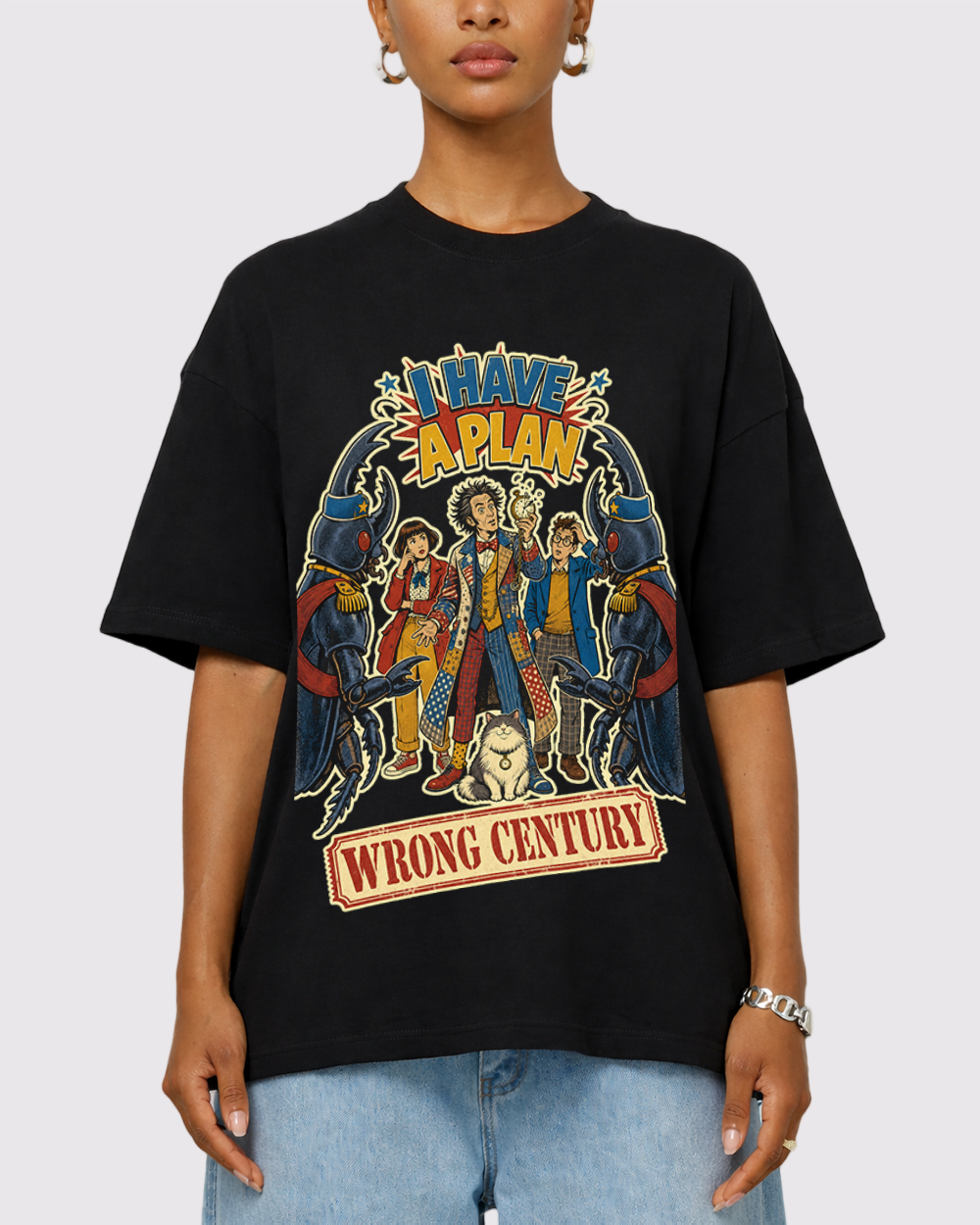 Have A Plan, Wrong Century Retro Graphic T-Shirt, primary front view, image 1