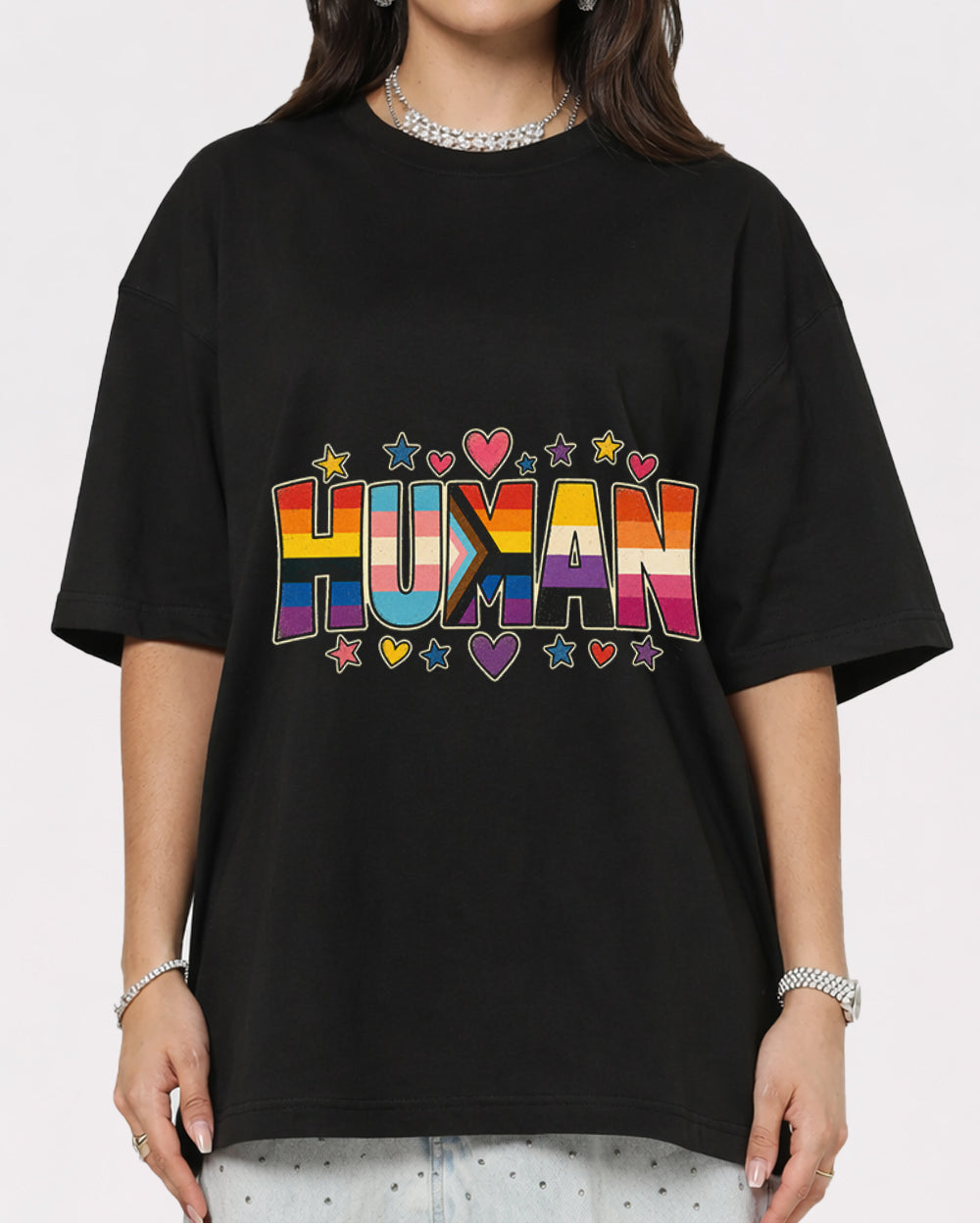Human Evolution Pop Culture Graphic T-Shirt, primary front view, image 1