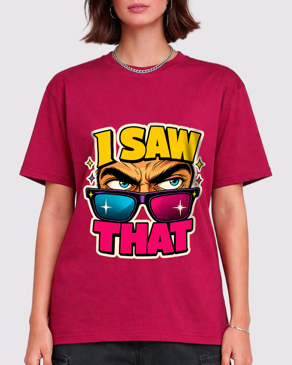 I Saw That Retro Graphic T-Shirt, primary front view, image 1