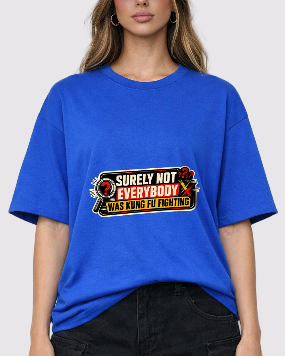 Kung Fu Fighting Detective Pop Culture Graphic T-Shirt, primary front view, image 1