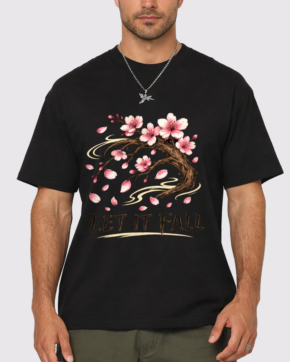 Let It Fall Nature Graphic T-Shirt, primary front view, image 1