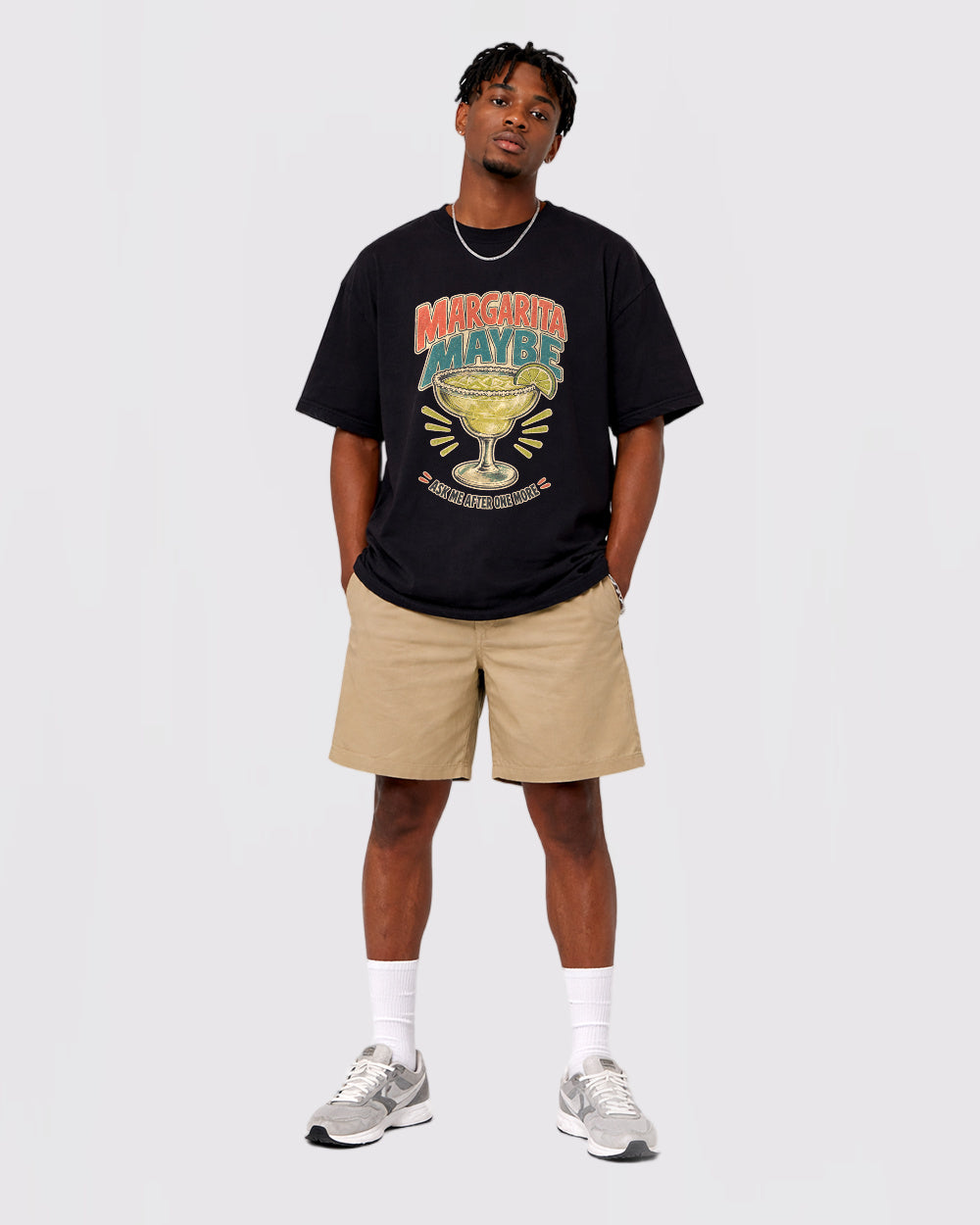 Margarita Maybe Food Graphic T-Shirt, full body fit view, image 2