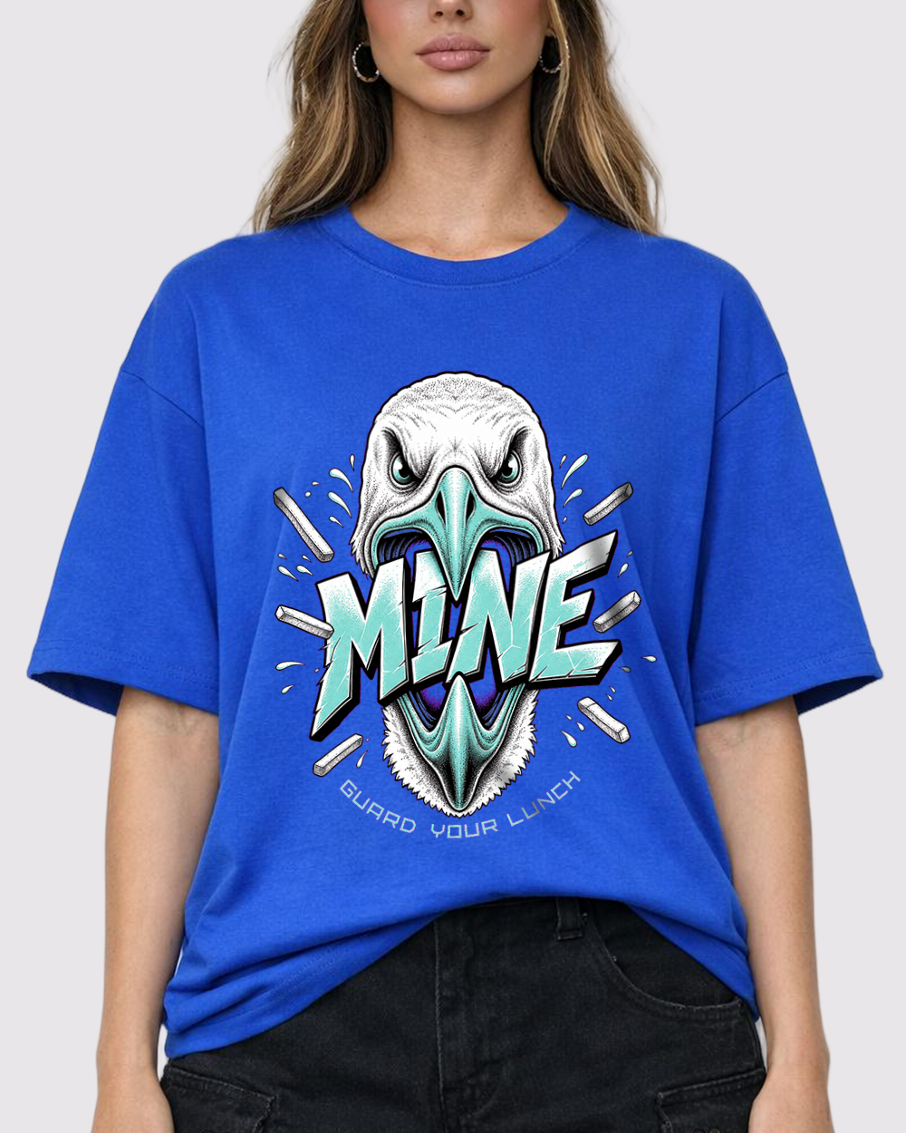 Mine Dragon Retro Graphic T-Shirt, primary front view, image 1