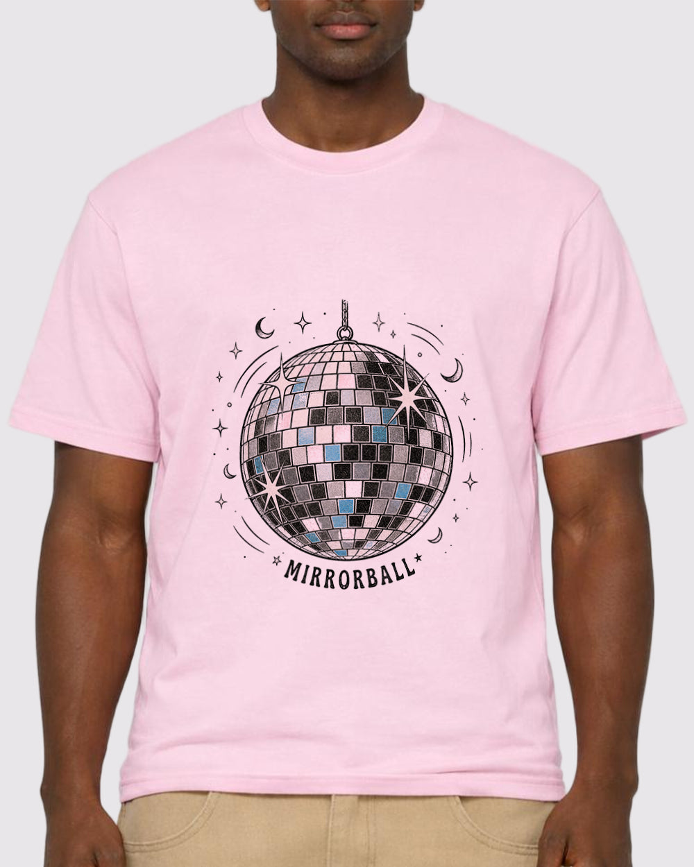 White Mirrorball Graphic T-Shirt primary front view 1 image