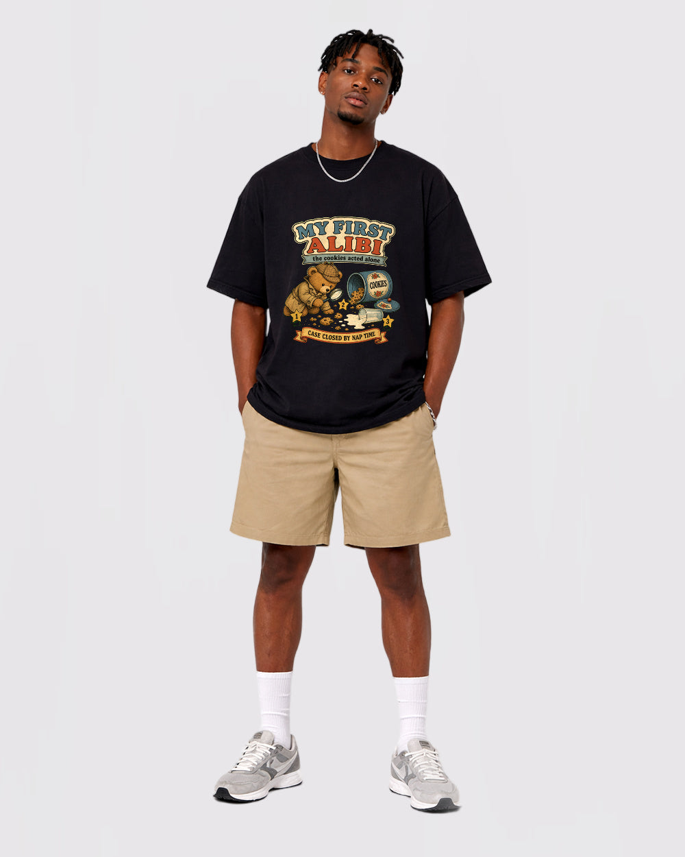 My First Alibi Cookies Animal Graphic T-Shirt, full body fit view, image 2