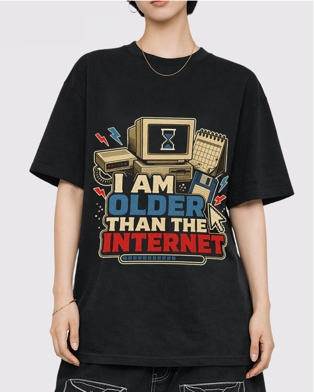 Older Than the Internet Pop Culture Graphic T-Shirt, primary front view, image 1