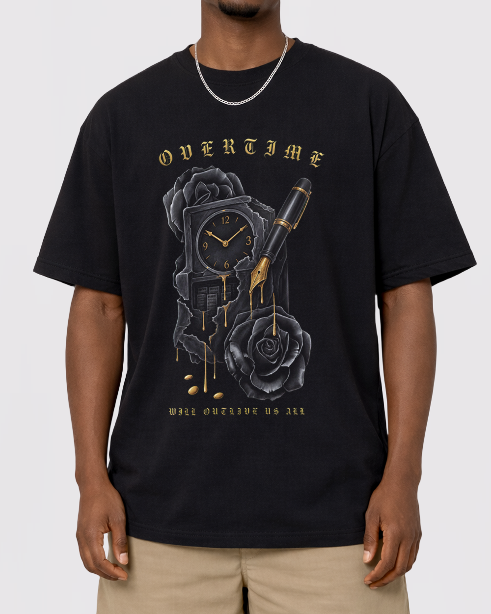 Overtime Retro Graphic T-Shirt, primary front view, image 1