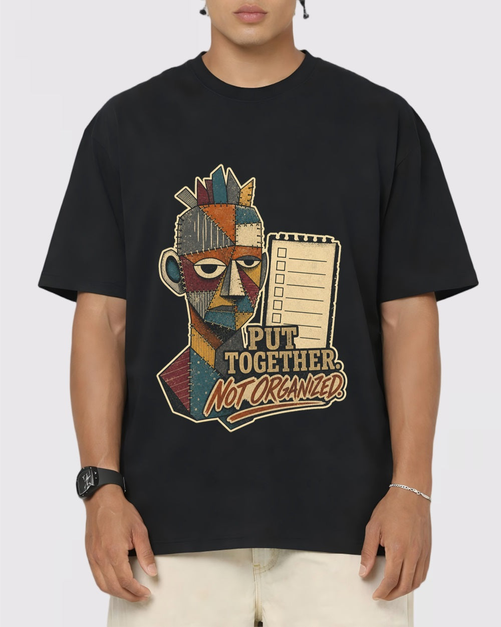 Put Together Not Organized Gaming Graphic T-Shirt, primary front view, image 1