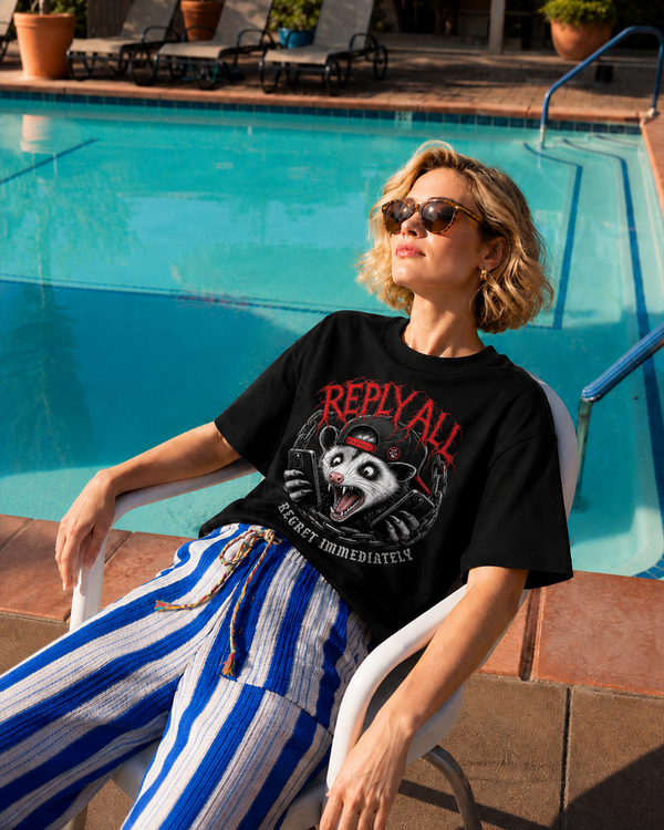 Reply All Retro Graphic T-Shirt, lifestyle view, image 7