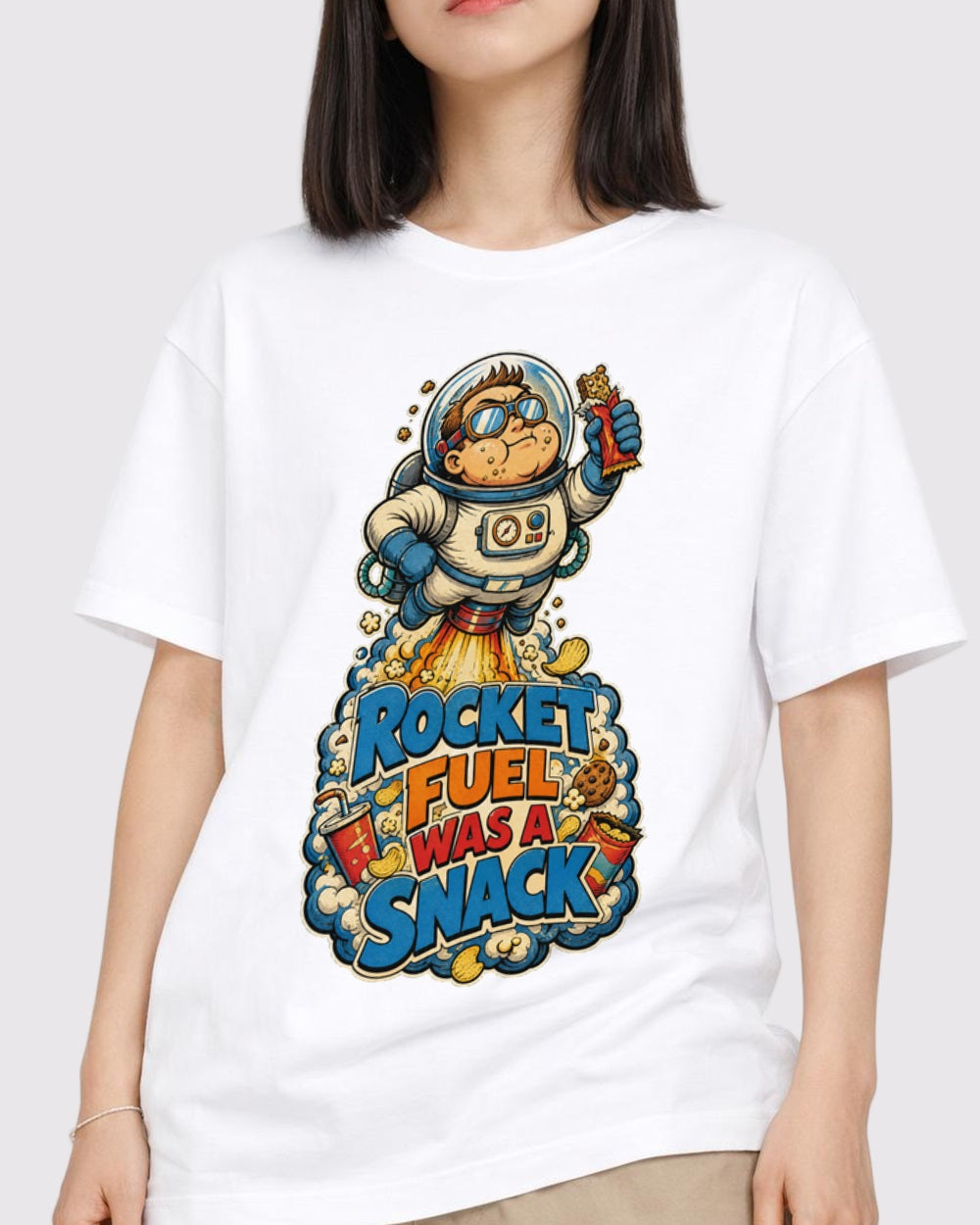 Rocket Fuel Was A Snack Gaming Graphic T-Shirt, primary front view, image 1