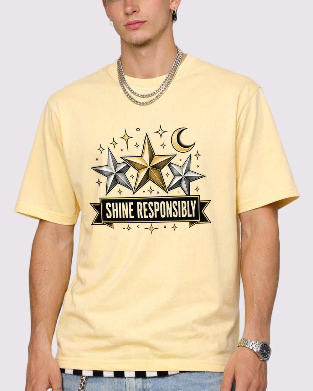 Shine Responsibly Gaming Graphic T-Shirt, primary front view, image 1