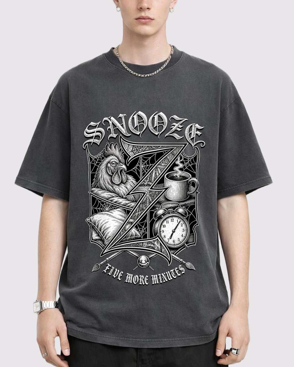 Snooze Retro Graphic T-Shirt, primary front view, image 1
