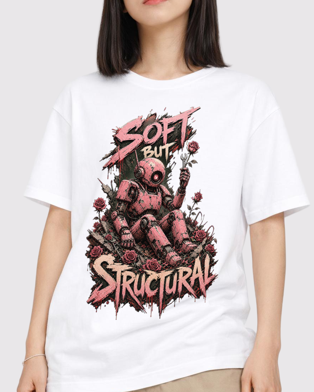 Soft But Structural Retro Graphic T-Shirt, primary front view, image 1