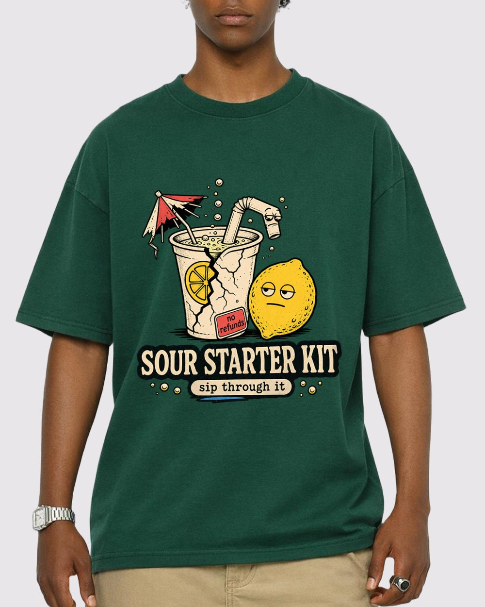 White Sour Starter Kit Graphic T-Shirt primary front view 1 image