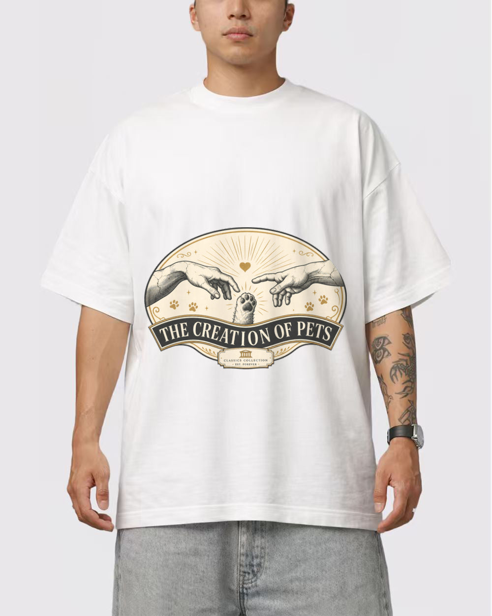 The Creation of Pets Animal Graphic T-Shirt, primary front view, image 1