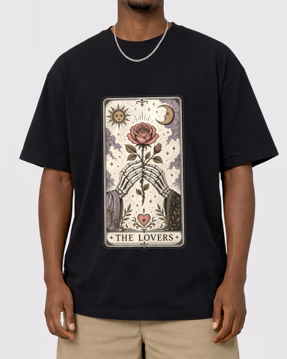 The Lovers Dark Graphic T-Shirt, primary front view, image 1