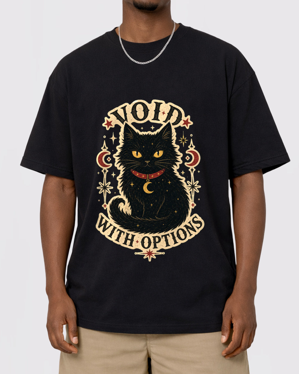 Void With Options Dark Graphic T-Shirt, primary front view, image 1
