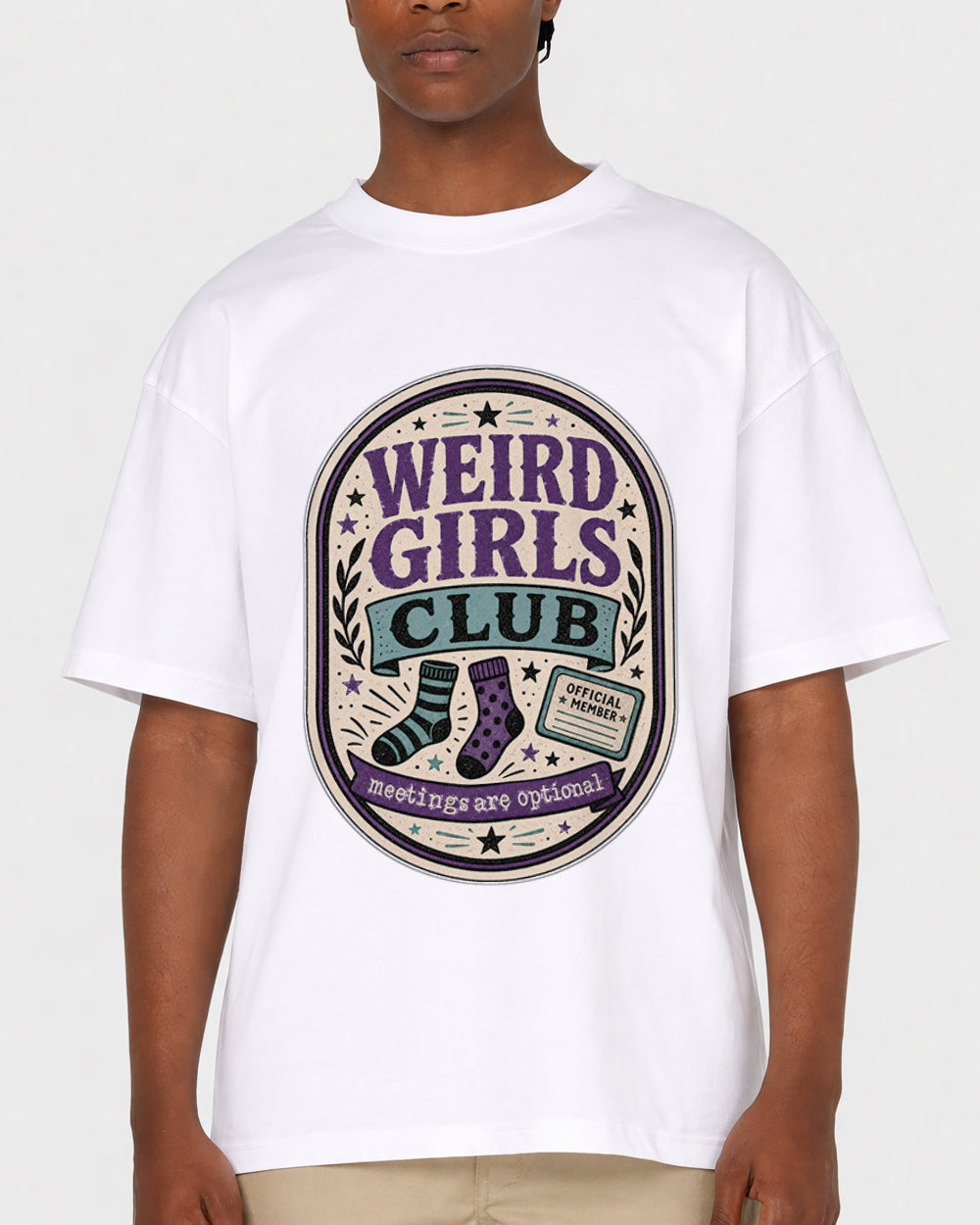Weird Girls Club Pop Culture Graphic T-Shirt, primary front view, image 1